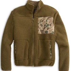 Heybo Sherpa Fleece Jacket - Olive Green- Men’s Medium- NWT